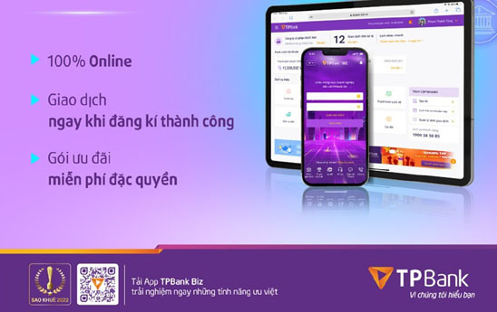TPBank ưu đãi doanh nghiệp mở tài khoản thanh toán bằng eKYC