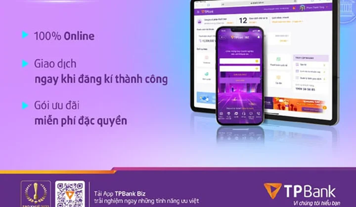 TPBank ưu đãi doanh nghiệp mở tài khoản thanh toán bằng eKYC