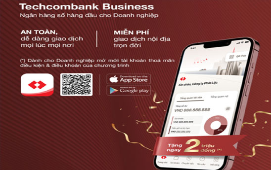 Techcombank Business- ứng dụng ngân hàng số dành cho doanh nghiệp
