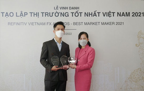 Techcombank giành 3 giải thưởng uy tín lĩnh vực ngoại hối matching