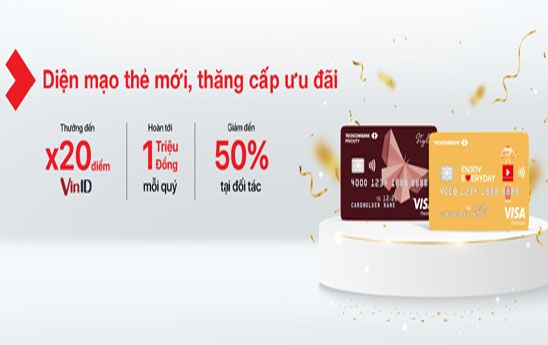 Techcombank nâng cấp thẻ Visa Gold và Visa Platinum