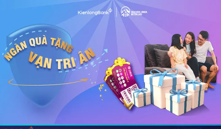 Tham gia mua bảo hiểm AIA tại KienlongBank nhận ngàn quà tặng