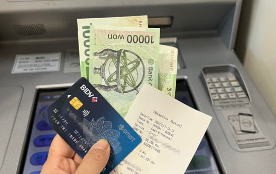 Thẻ BIDV Smart được rút tiền và thanh toán tại Hàn Quốc