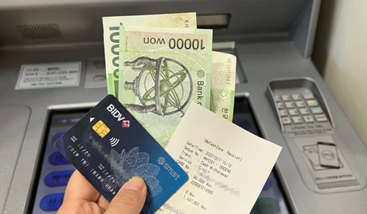 Thẻ BIDV Smart được rút tiền và thanh toán tại Hàn Quốc