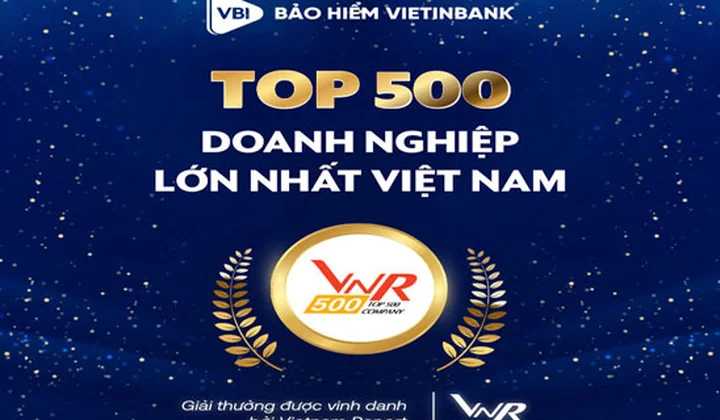 VBI được vinh danh TOP 500 Doanh nghiệp lớn nhất Việt Nam