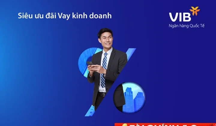 VIB giảm lãi suất đến 1,5%/năm cho khách hàng vay kinh doanh