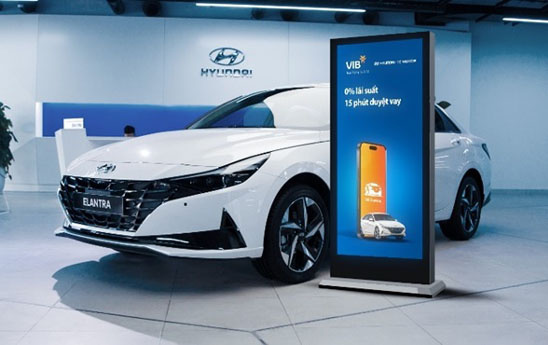 VIB ra mắt gói vay mua ô tô Hyundai với lãi suất chỉ từ 0%/năm