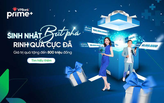 VPBank Prime tung "cơn mưa quà tặng" tới khách hàng