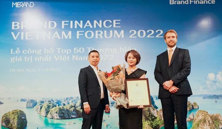 VPBank xếp hạng 11 trong Top 50 thương hiệu giá trị nhất Việt Nam 2022
