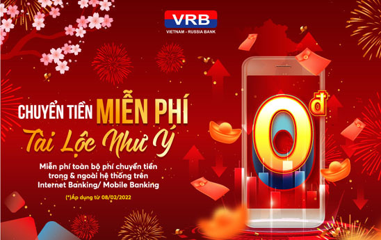 VRB “Chuyển tiền miễn phí - Tài lộc như ý”