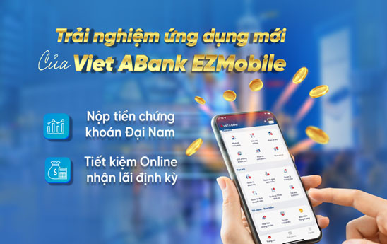 VietABank bổ sung tính năng trên ứng dụng VietABank EZMobile