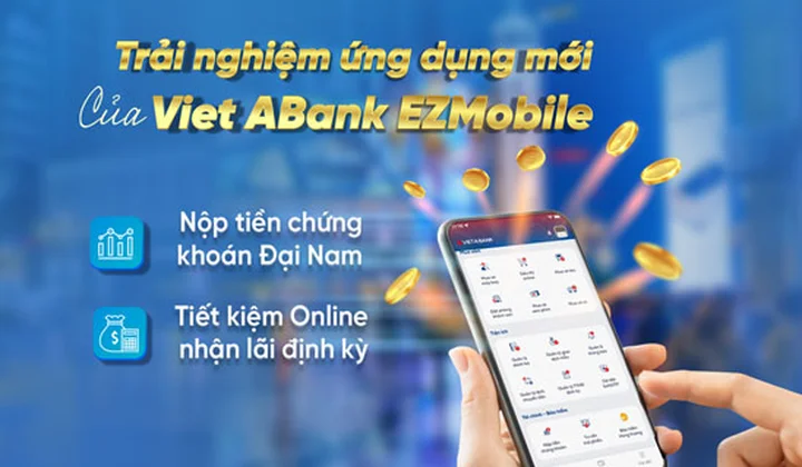 VietABank bổ sung tính năng trên ứng dụng VietABank EZMobile