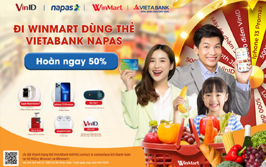 VietABank khuyến mãi chủ thẻ VietABank NAPAS