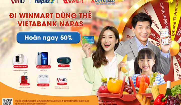 VietABank khuyến mãi chủ thẻ VietABank NAPAS