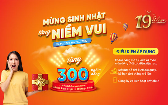 VietABank triển khai “Mừng sinh nhật - Tặng niềm vui”