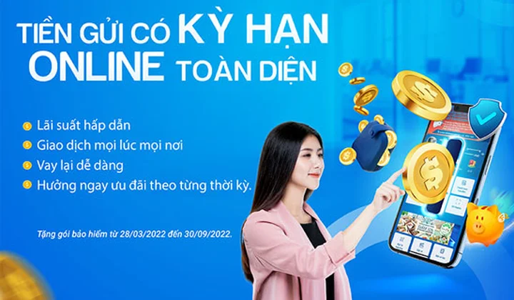 Vietbank ưu đãi khách hàng gửi tiết kiệm Online có kỳ hạn