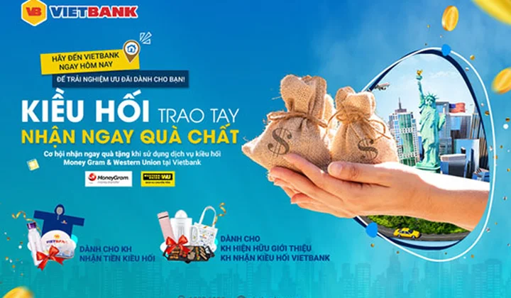 Vietbank ưu đãi khách hàng nhận kiều hối