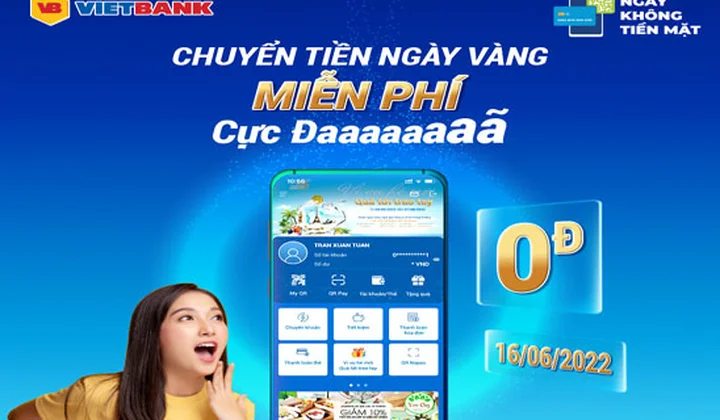 Vietbank ưu đãi khách hàng trong Ngày không tiền mặt