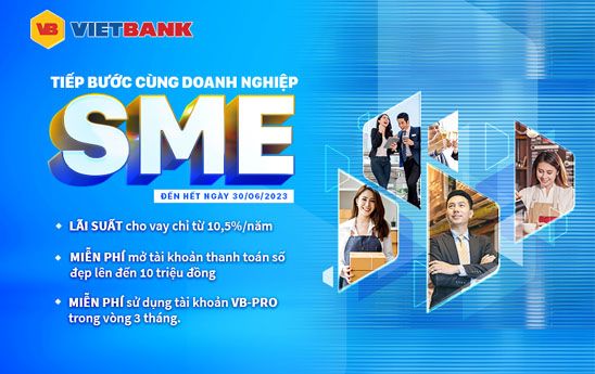 Vietbank ưu đãi lãi suất cho vay chỉ từ 10,5%/năm