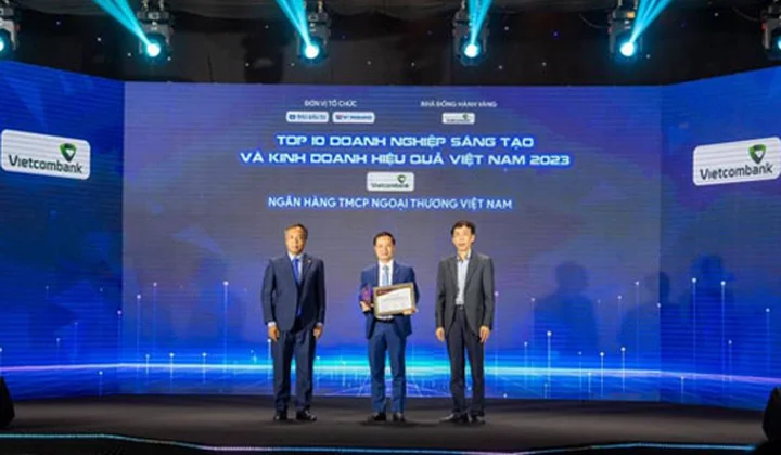 Vietcombank dẫn đầu Top 10 ngân hàng sáng tạo và kinh doanh hiệu quả năm 2023