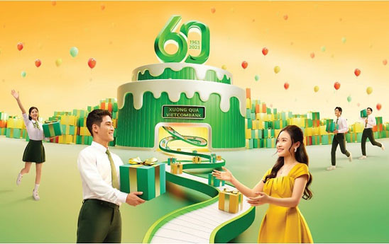 Vietcombank dành hơn 160.000 quà tặng khách hàng nhân dịp sinh nhật 60 năm