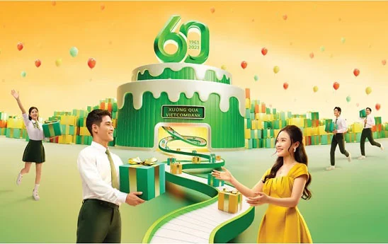 Vietcombank dành hơn 160.000 quà tặng khách hàng nhân dịp sinh nhật 60 năm
