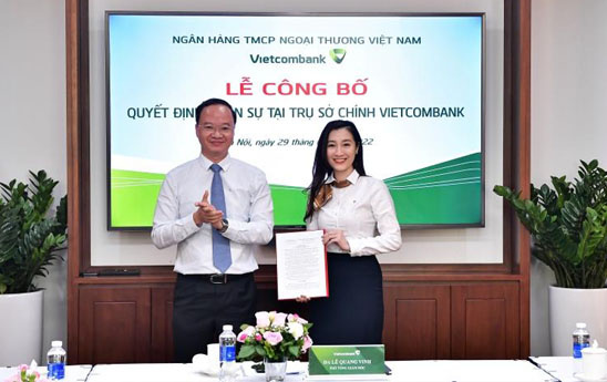 Vietcombank điều động và bổ nhiệm Phó Chánh Văn phòng Trụ sở chính