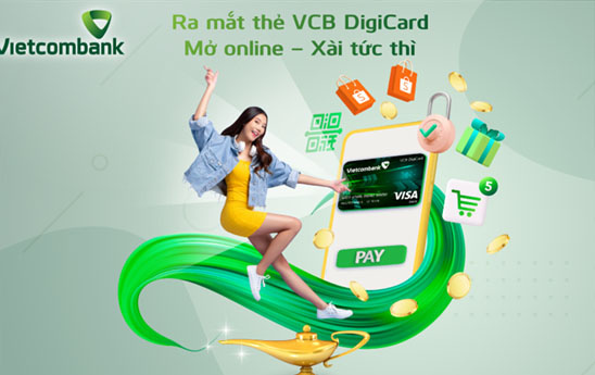 Vietcombank ra mắt thẻ ghi nợ quốc tế phi vật lý