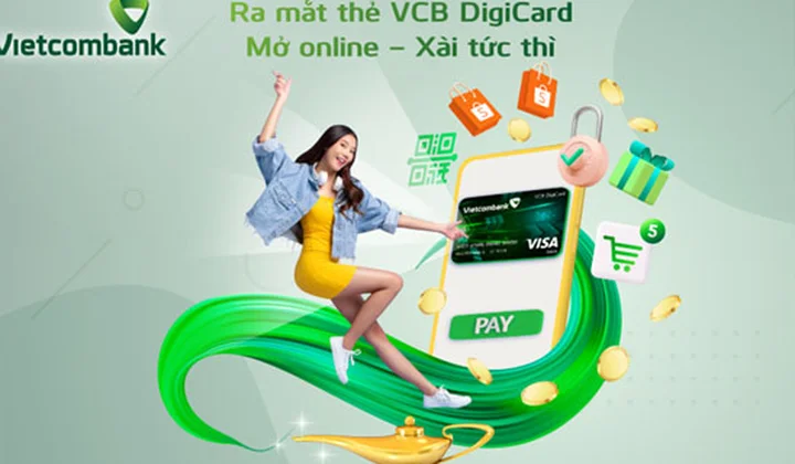 Vietcombank ra mắt thẻ ghi nợ quốc tế phi vật lý