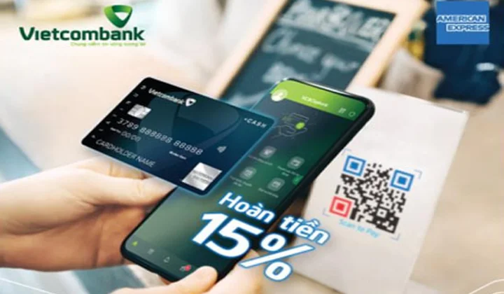 Vietcombank ưu đãi chủ thẻ thanh toán qua QR VNPay