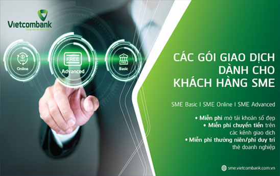 Vietcombank ưu đãi doanh nghiệp SME khi đăng ký Gói giao dịch