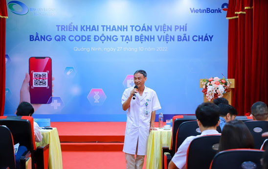 VietinBank Bãi Cháy triển khai thanh toán viện phí bằng QR code động