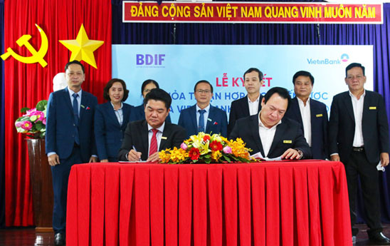 VietinBank Bình Dương và Quỹ BDIF ký kết Thỏa thuận hợp tác chiến lược