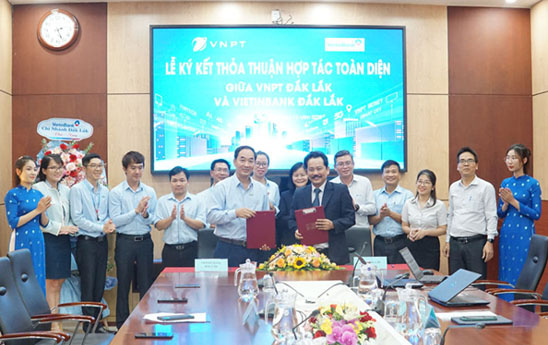 VietinBank Đắk Lắk và VNPT Đắk Lắk hợp tác toàn diện