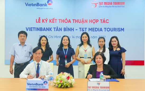 VietinBank Tân Bình hợp tác toàn diện với T&T Media Tourism