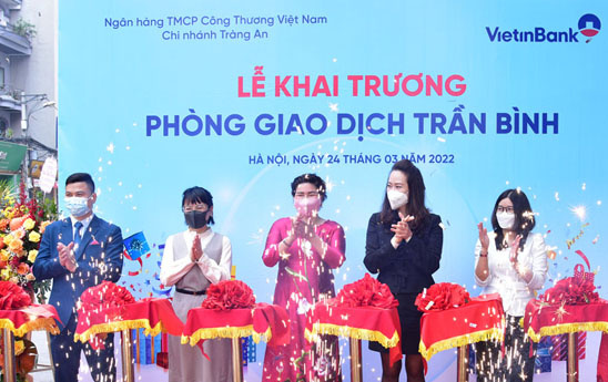 VietinBank Tràng An khai trương Phòng giao dịch Trần Bình