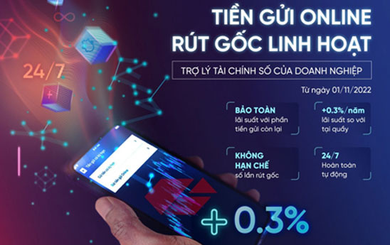 VietinBank eFAST thêm tính năng “Gửi tiền online - Rút gốc linh hoạt”