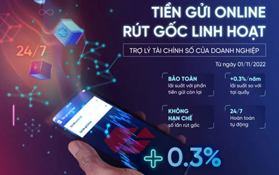 VietinBank eFAST thêm tính năng “Gửi tiền online - Rút gốc linh hoạt”