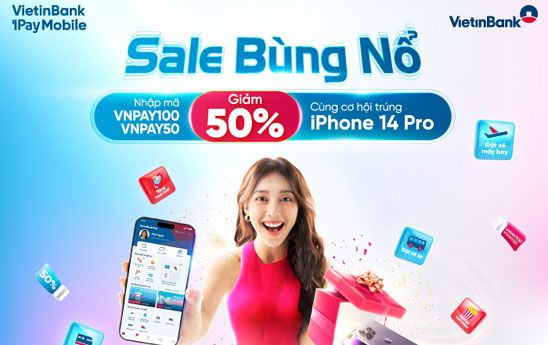 VietinBank iPay Mobile giúp khách hàng tiết kiệm chi phí cho các nhu cầu mua sắm, đi lại và giải trí dịp cuối năm