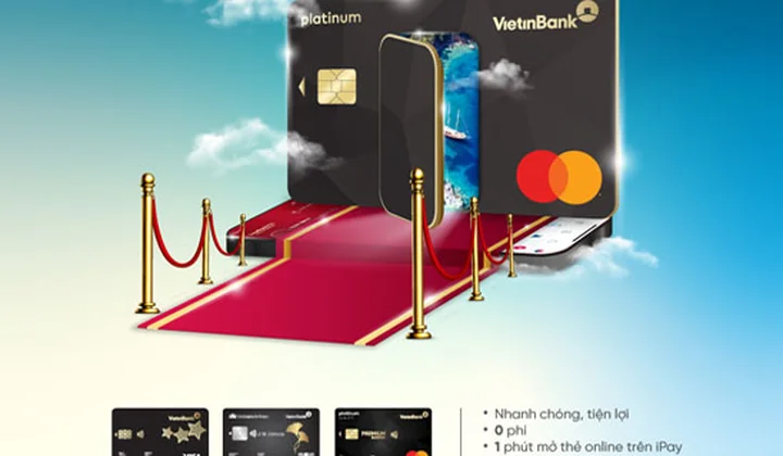 VietinBank iPay thêm tính năng mở thẻ online và không cần chứng minh thu nhập