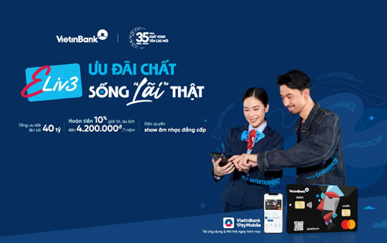 VietinBank ra mắt thẻ Eliv3