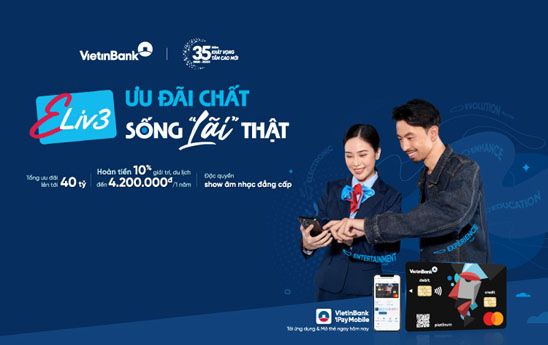 VietinBank ra mắt thẻ Eliv3