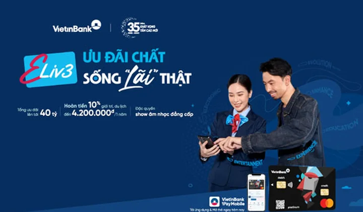 VietinBank ra mắt thẻ Eliv3