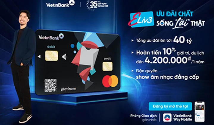 VietinBank ra mắt thẻ Eliv3 phiên bản vật lý