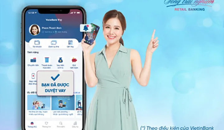 VietinBank tăng hạn mức cho vay “Thấu chi lương online”