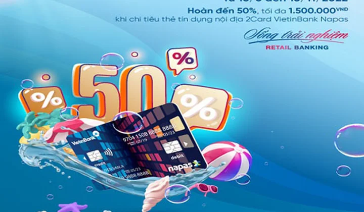 VietinBank tri ân chủ thẻ tín dụng nội địa 2Card VietinBank Napas