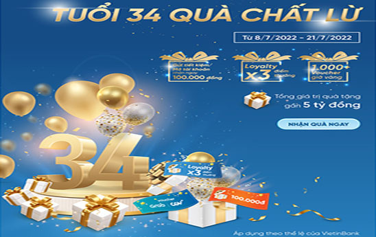 VietinBank với “Tuổi 34 - Quà chất lừ”