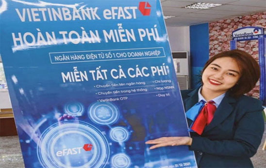 VietinBank cung cấp miễn phí Hóa đơn điện tử cho Doanh nghiệp trên VietinBank eFAST