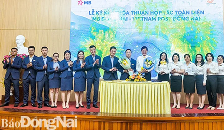 Vietnam Post Đồng Nai và MB Đồng Nai ký kết thỏa thuận hợp tác về ứng dụng số