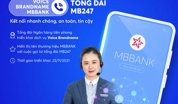 Voice Brandname MBBANK - Hiển thị tên thương hiệu từ cuộc gọi tổng đài MB247